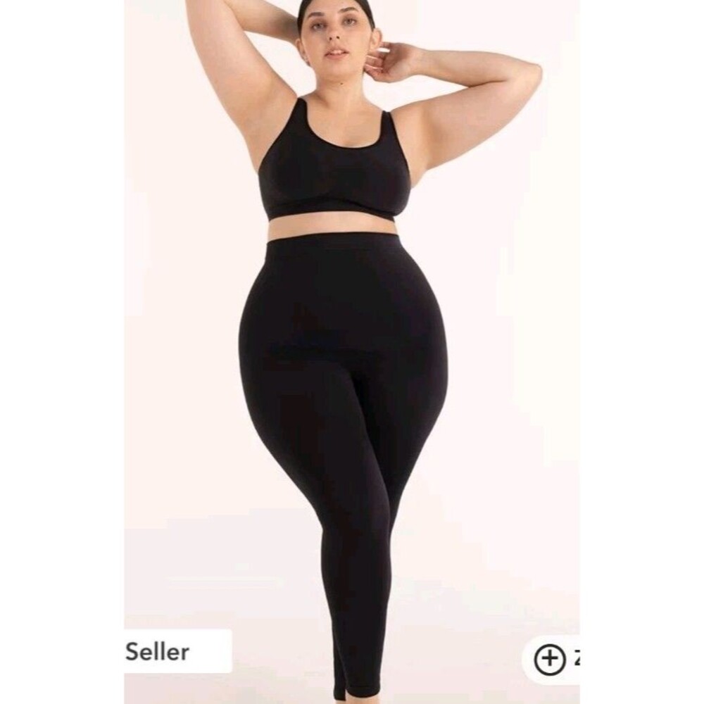 Empetua by Shapermint Womens 3XL High Waisted Shaping Leggings Black 42002 90/10